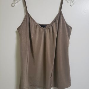 New York & Company Metallic Brown Cami